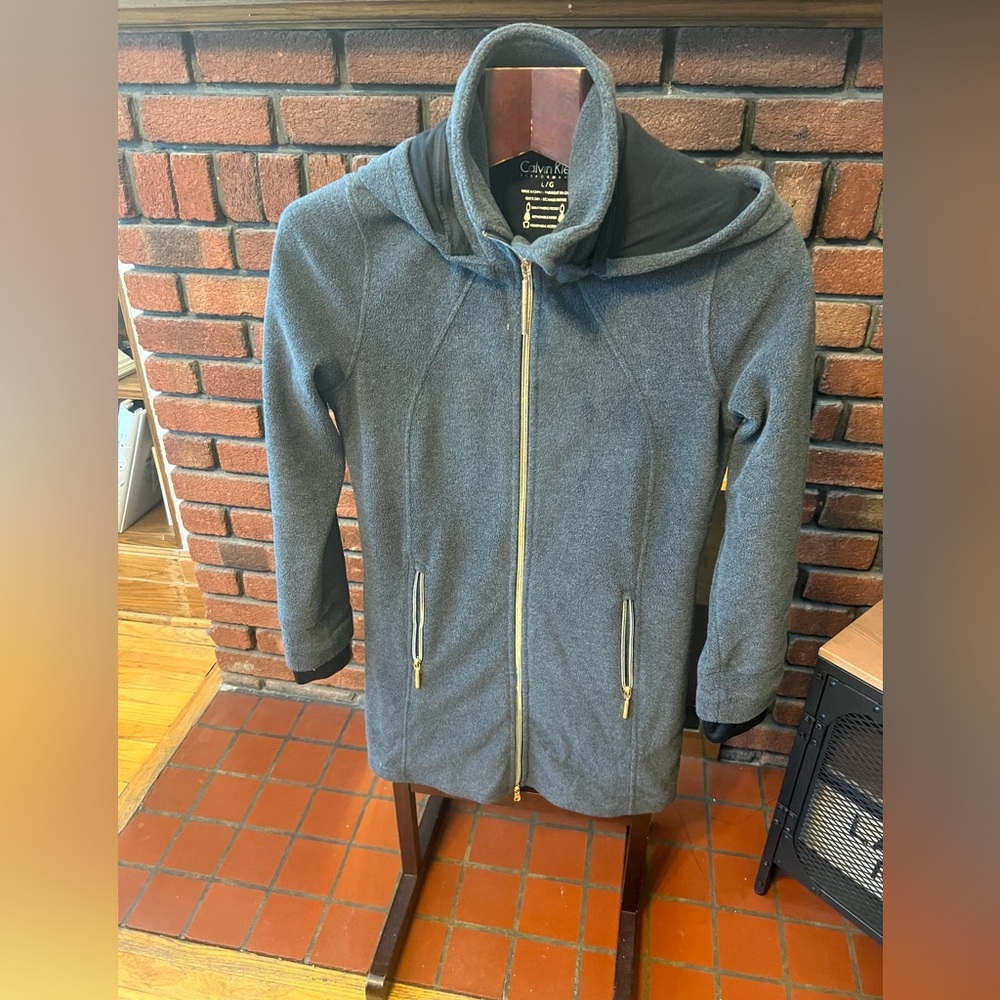 Calvin Klein fleece jacket hoodie size L in perfect condition